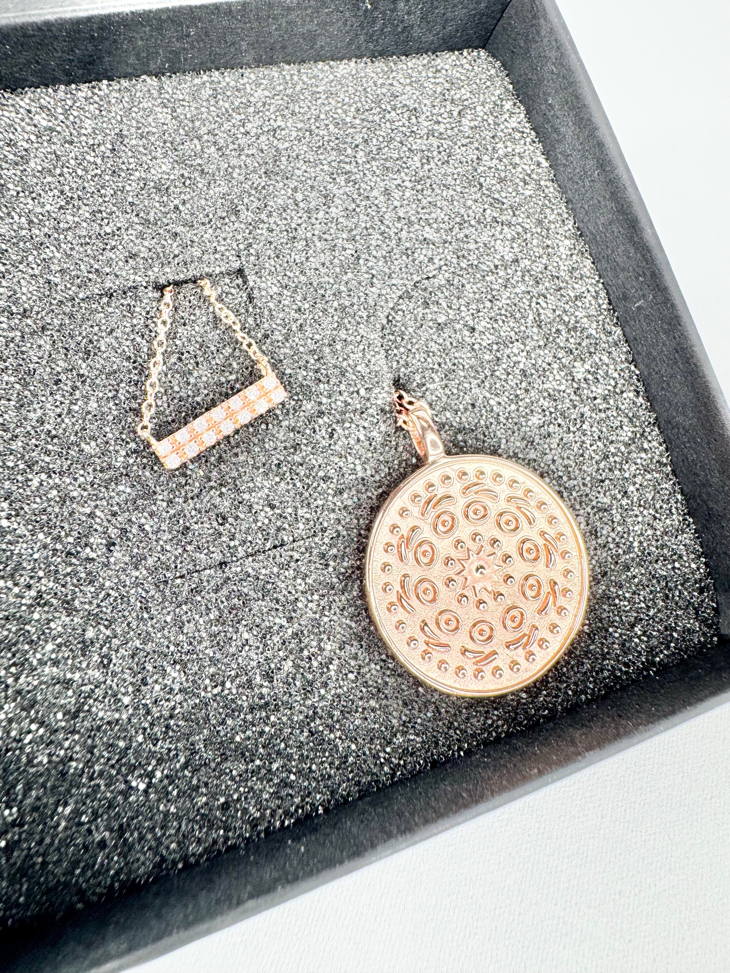 The Silver Collection Rose Gold Plated Necklace Set