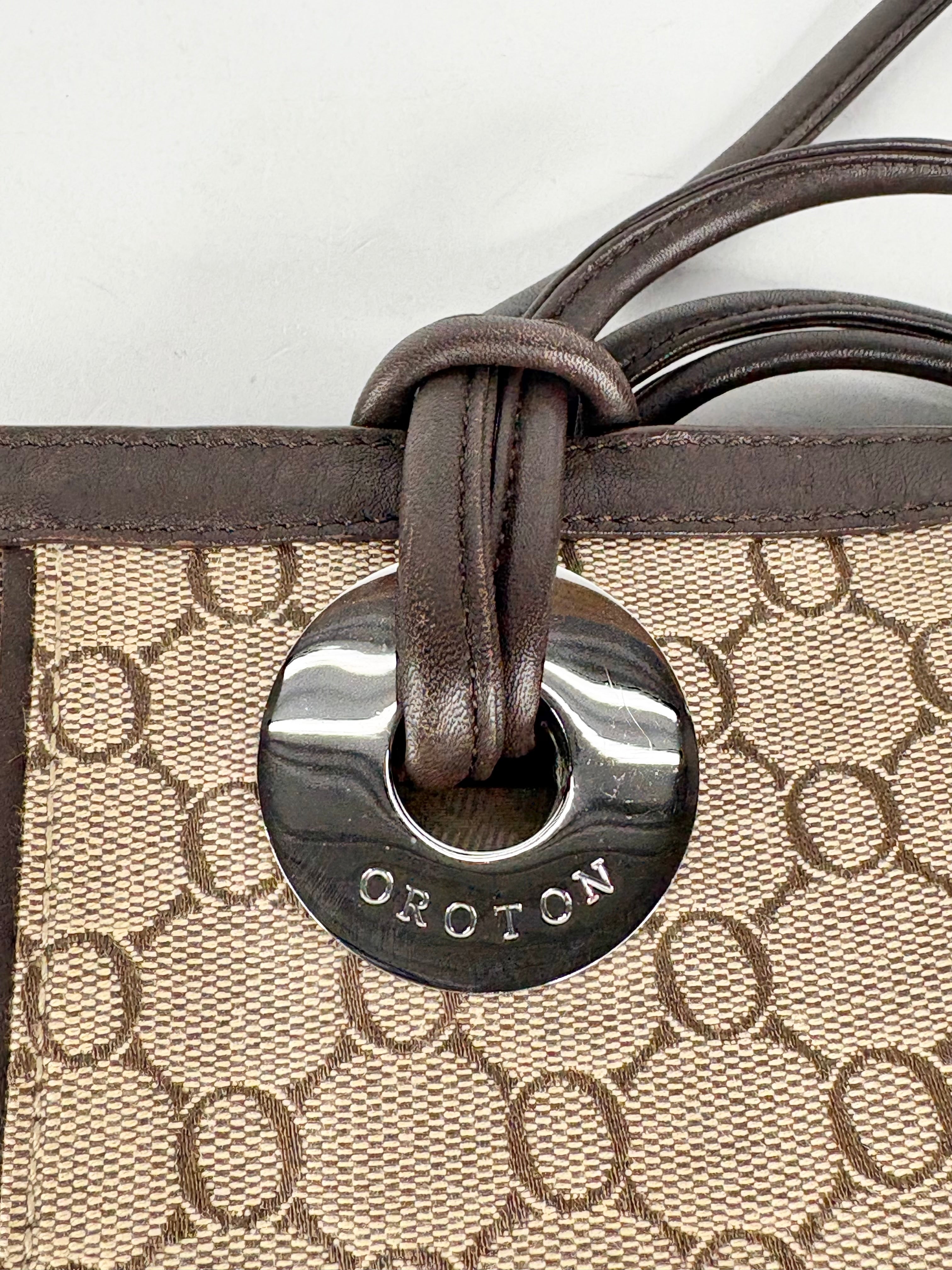 Oroton Signature Monogrammed Tote Bag