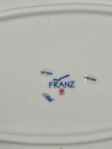 Franz Collection Papillon Handle Porcelain Tray