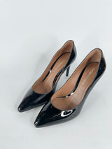 Emporio Armani Patent Black Leather Stilettos - EU39