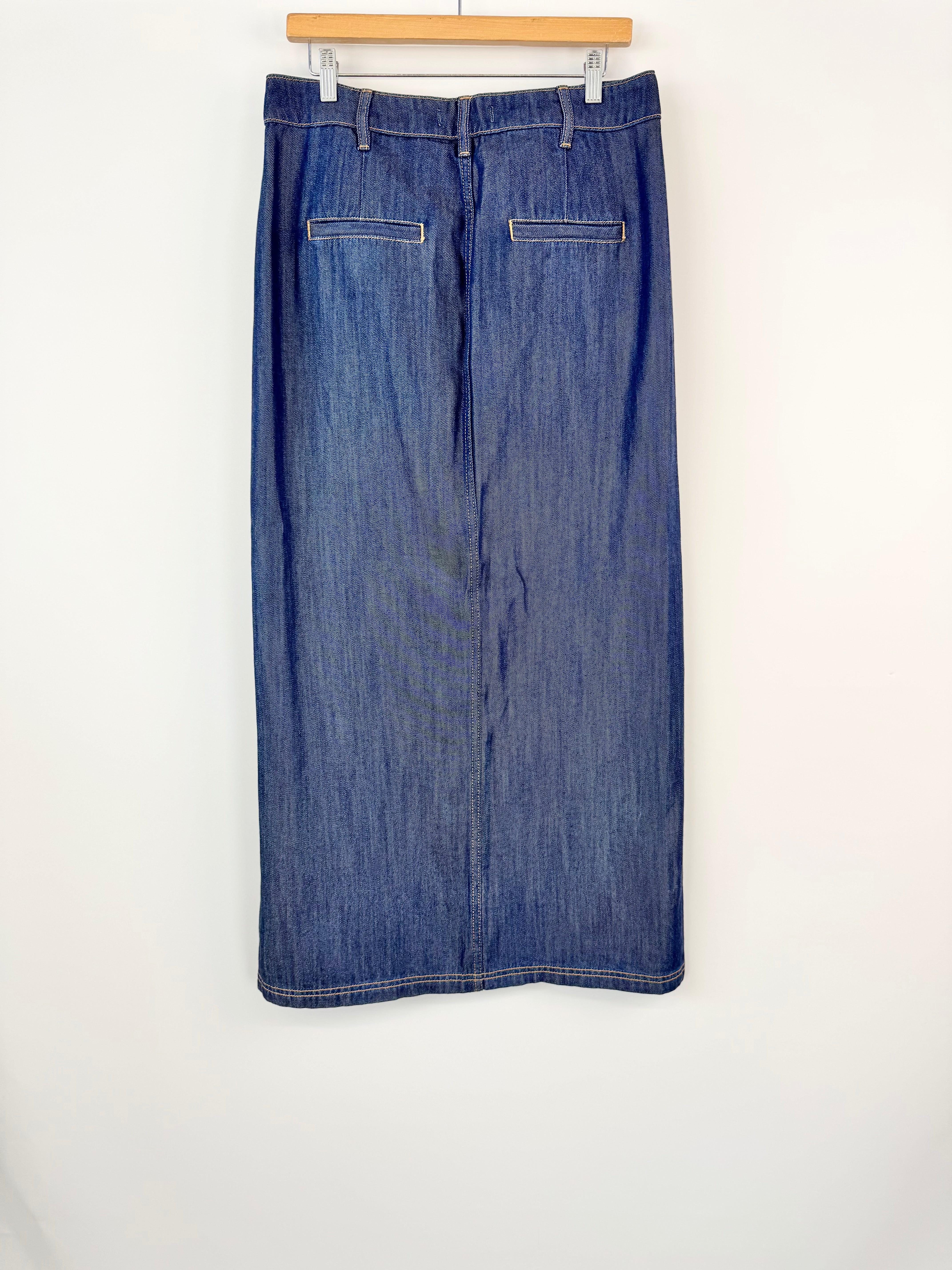 Country Road Denim Look Blue Maxi Skirt - AU12