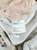 Zimmermann Soft Pink Floral Jeans - AU8