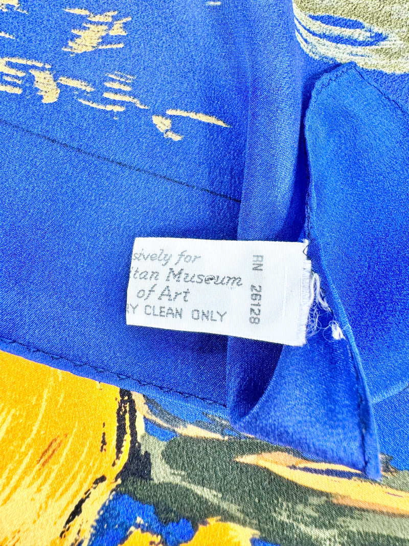 Vintage Metropolitan Museum of Art Impressionist Sunflowers Scarf