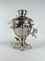 70s Vintage Nickel Plated Electric Samovar