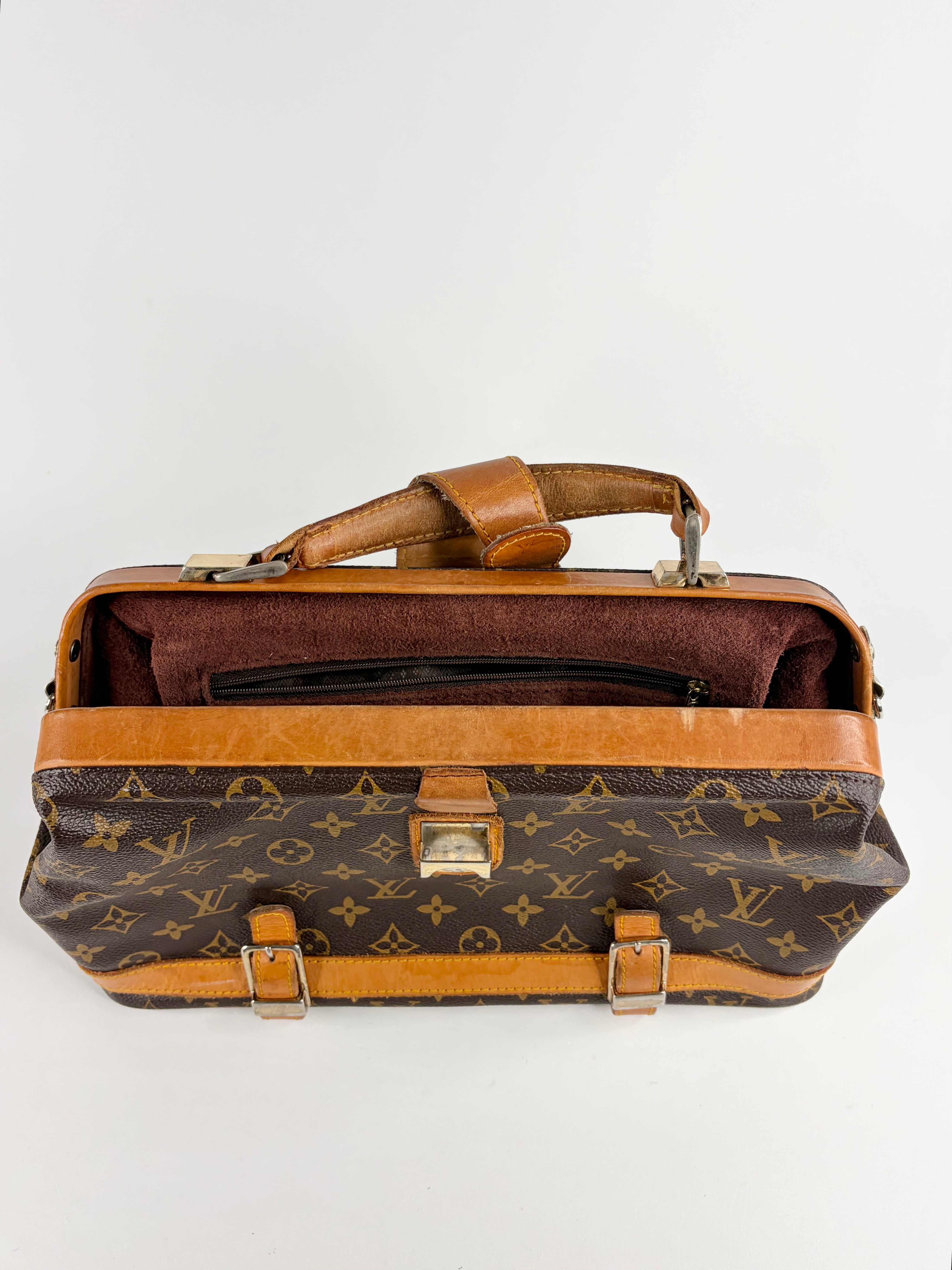 Vintage 1970s Louis Vuitton Monogrammed Doctors Bag