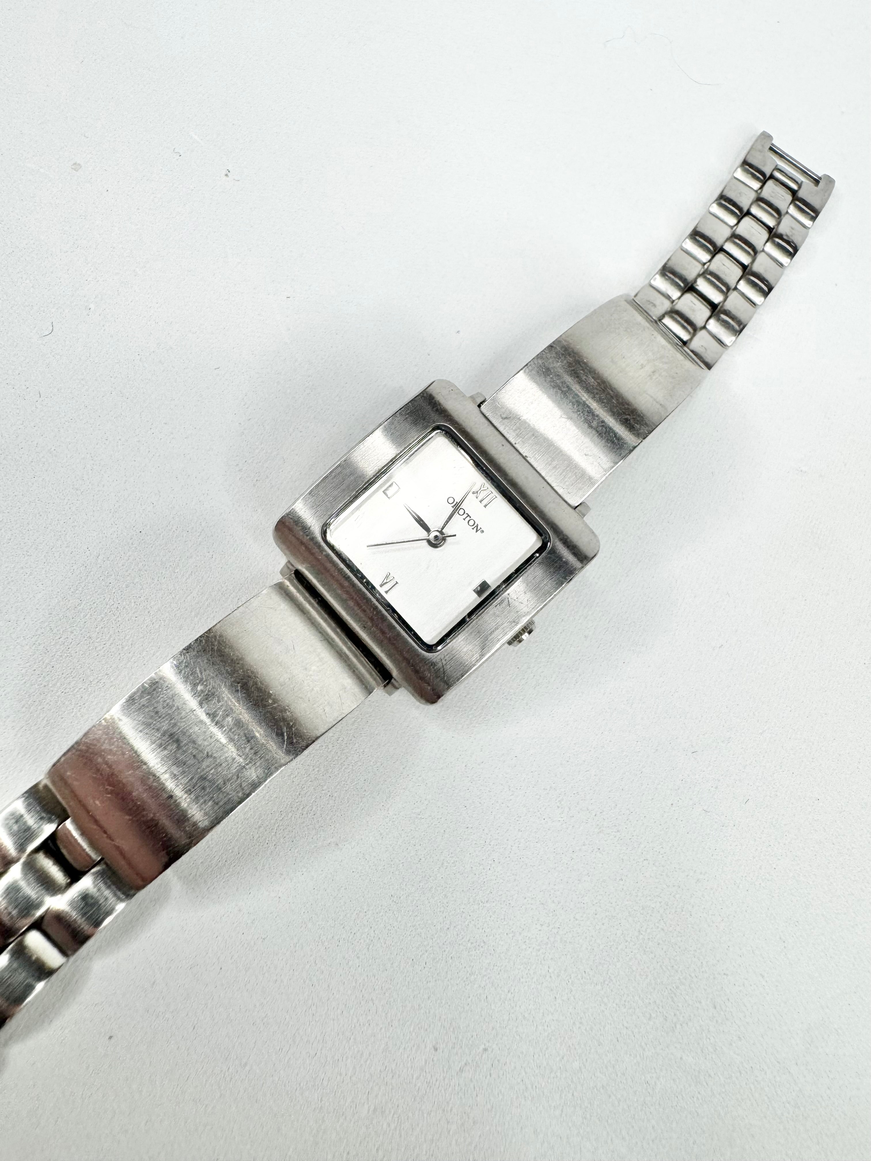 Oroton Silver Square Face Watch
