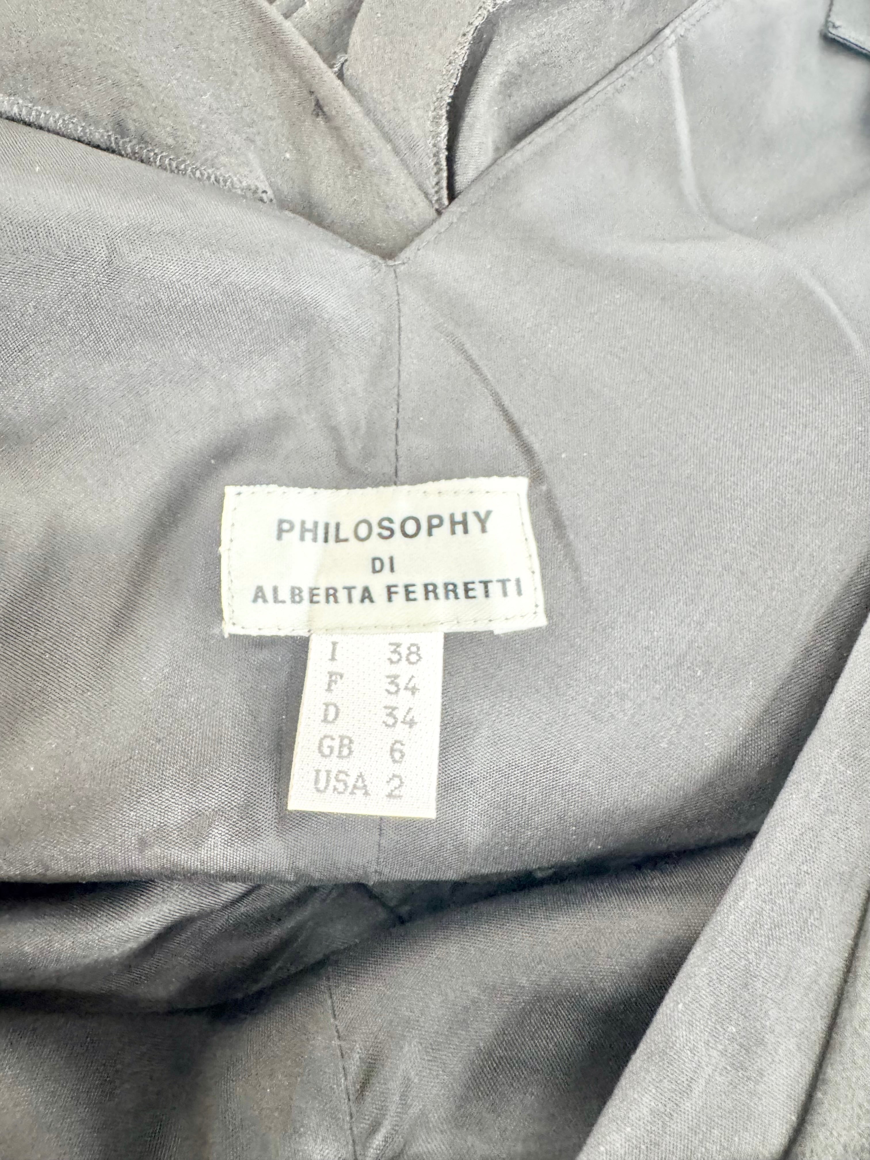 Philosophy di Alberta Black Silk Dress - AU6