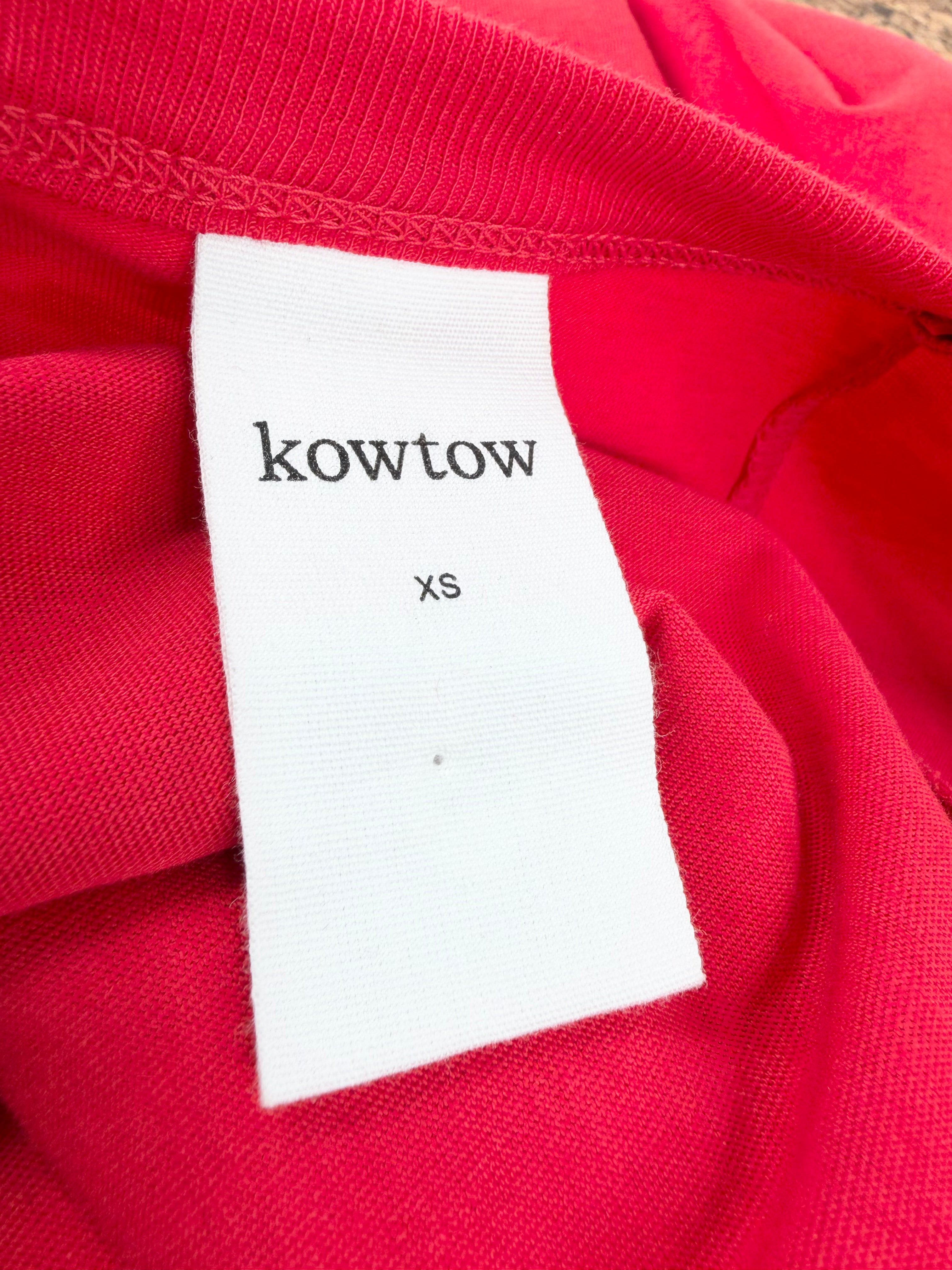 Kowtow Crimson Cotton Maxi Dress - AU6/8