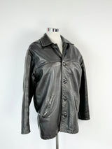 Eden Park Grained Leather Jacket - M/L