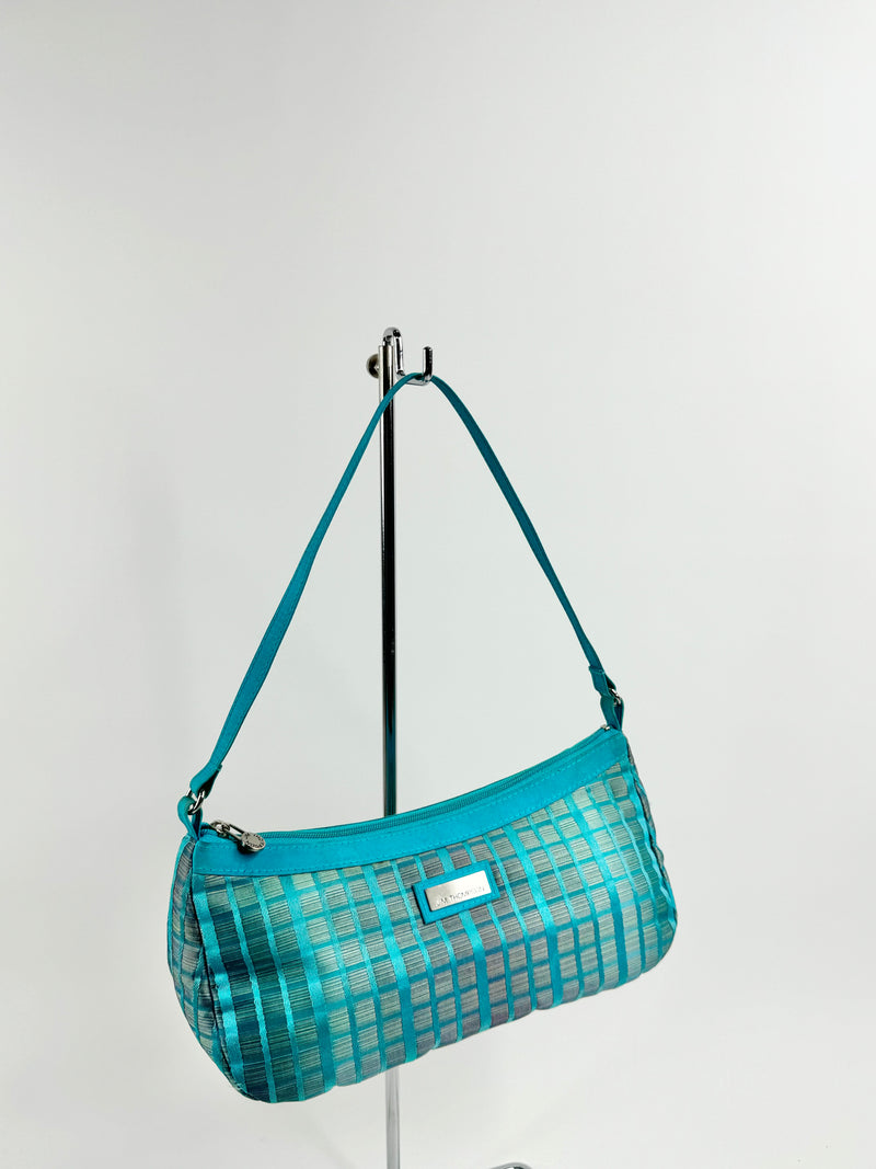 Jim Thompson Teal Plaid Mini Bag