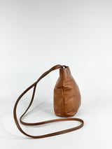Baggu Tan Leather Cross Body Pouch