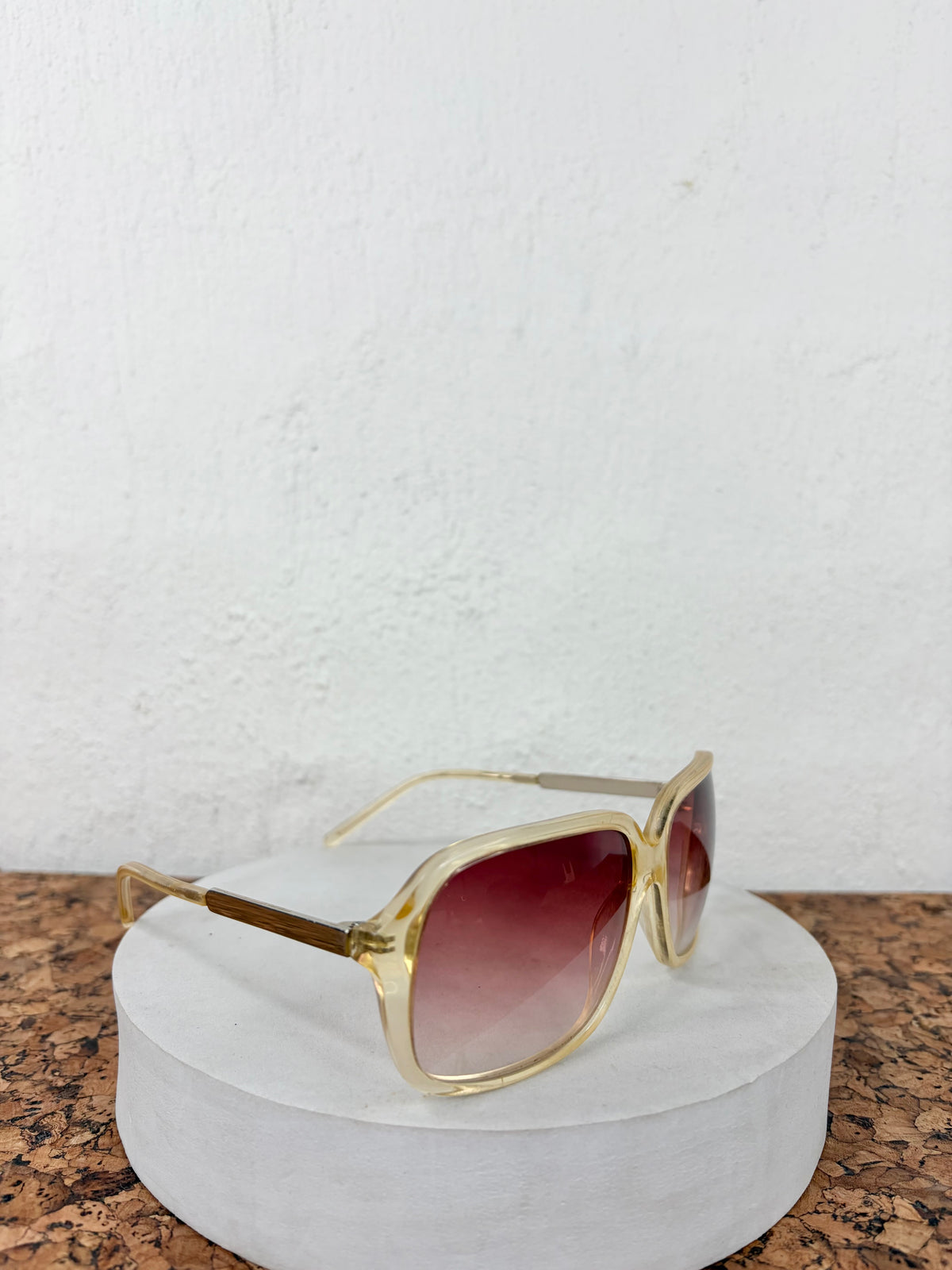 3.1 Philip Lim Sheer Yellow Retro Style Sunglasses