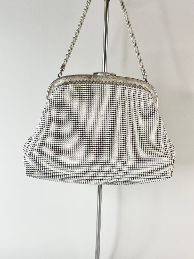 Oroton Glomesh White Handbag