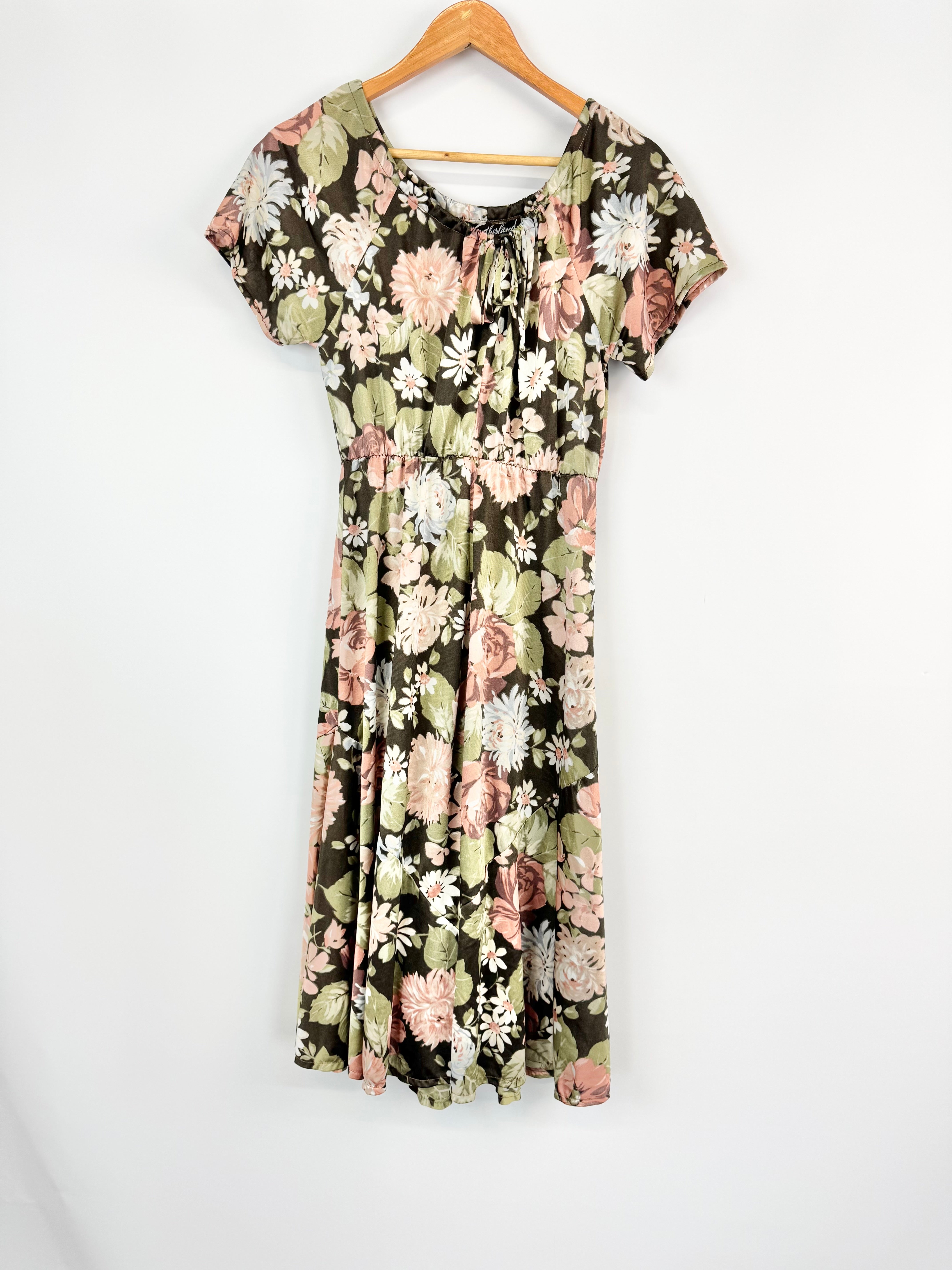 Vintage Myer Sutherland Floral Patterned Dress - AU8/10