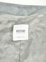 Moschino Cheap & Chic Black Bow Tie Zippered Jacket - AU10