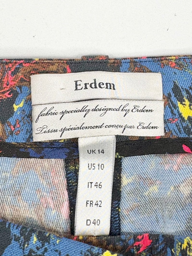 Erdem Abstract Multicolour Low-Rise Pants - AU14