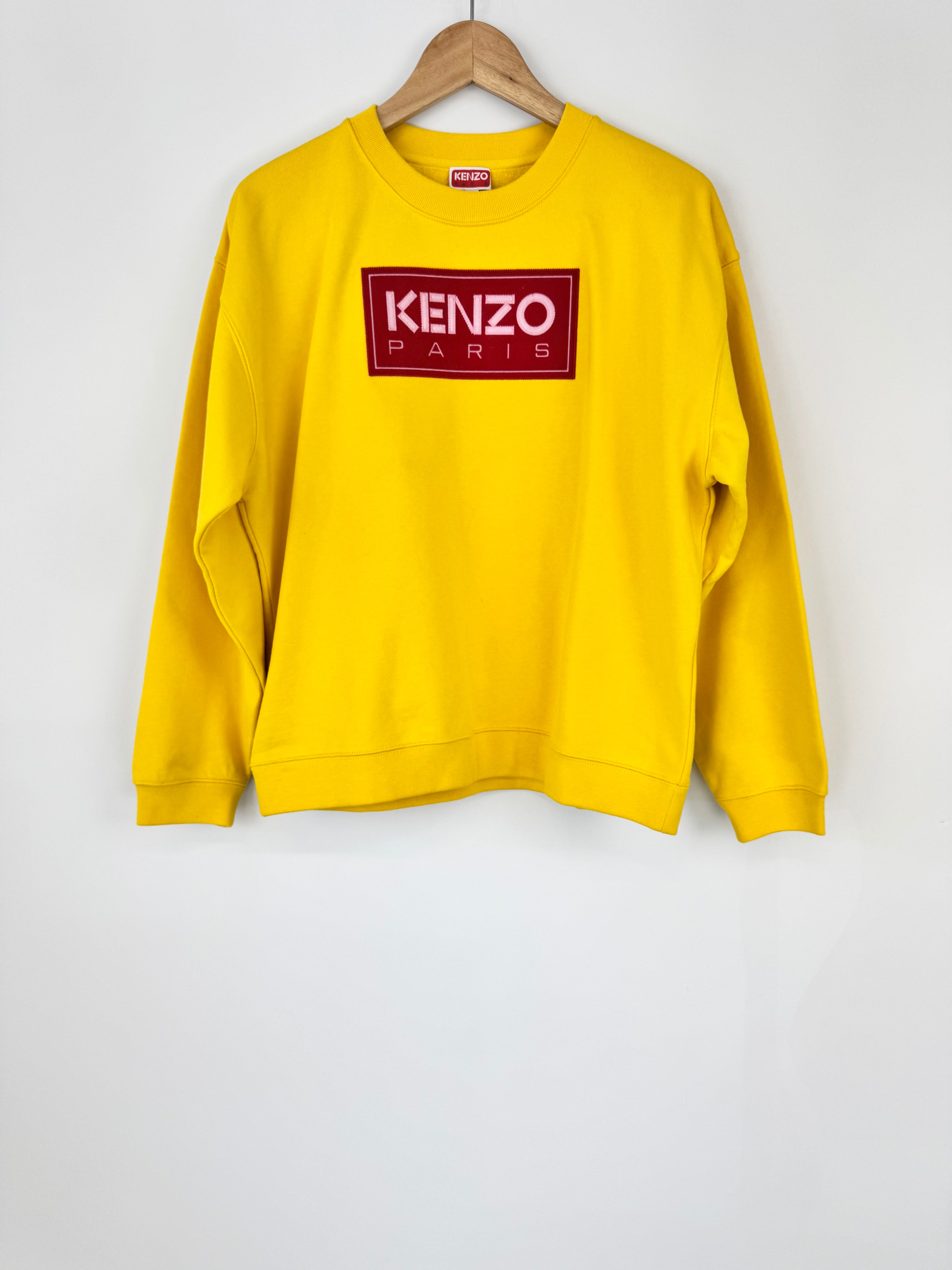 Kenzo Sunshine Yellow Logo Sweater - M
