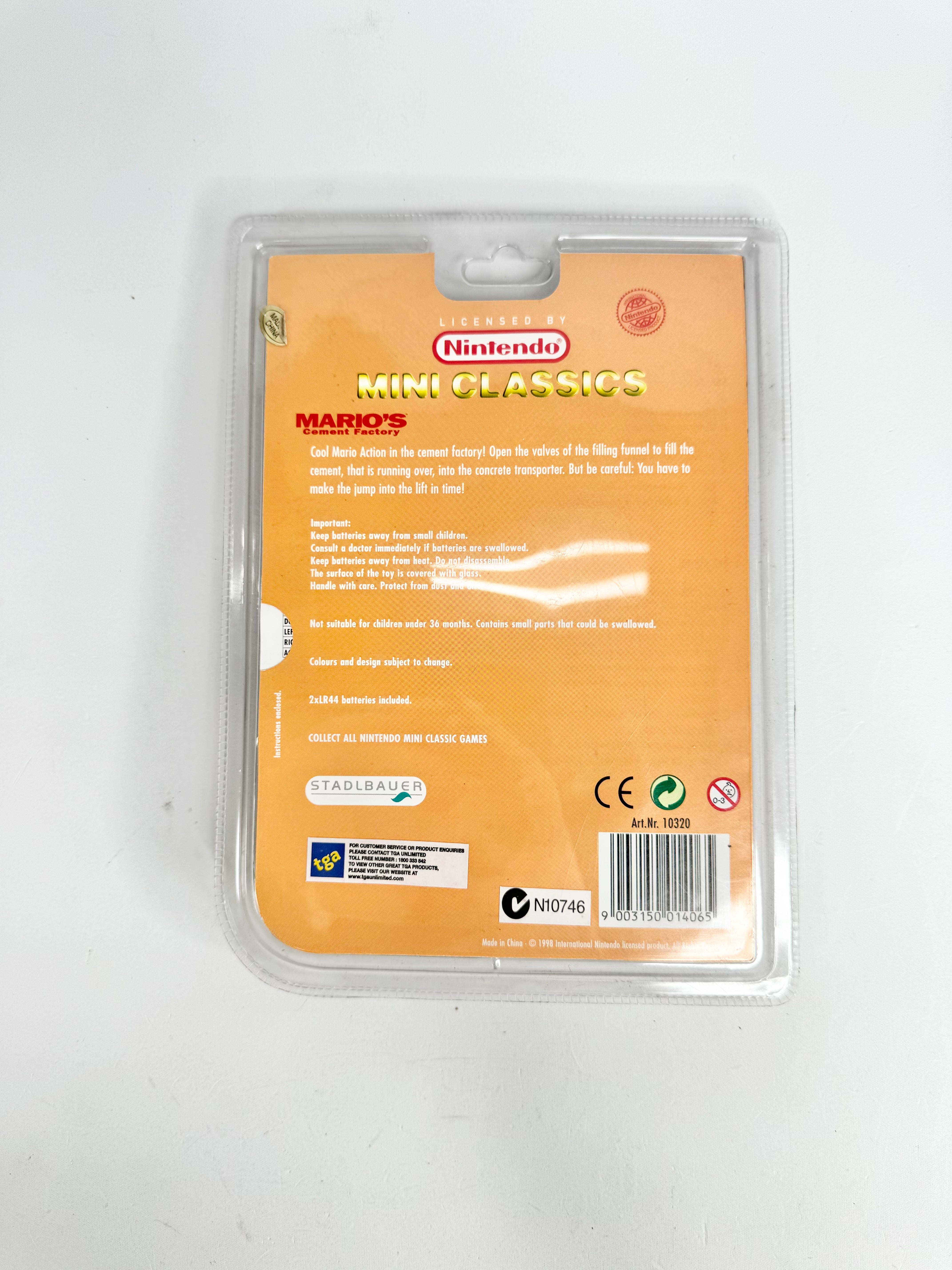 Nintendo Mini Classics – Mario’s Cement Factory (1998) – Brand New & Sealed