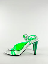 Scanlan Theodore Sheer Emerald Green Stilettos - EU41