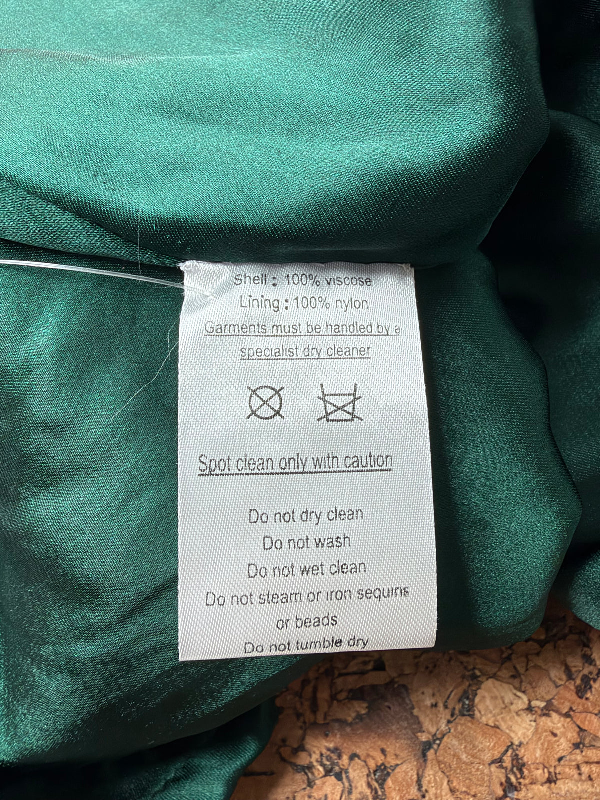 Rachel Gilbert Dark Emerald Sequined & Beaded Gown - AU10/12