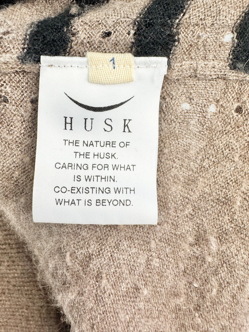 Husk Striped Cashmere Top - AU8