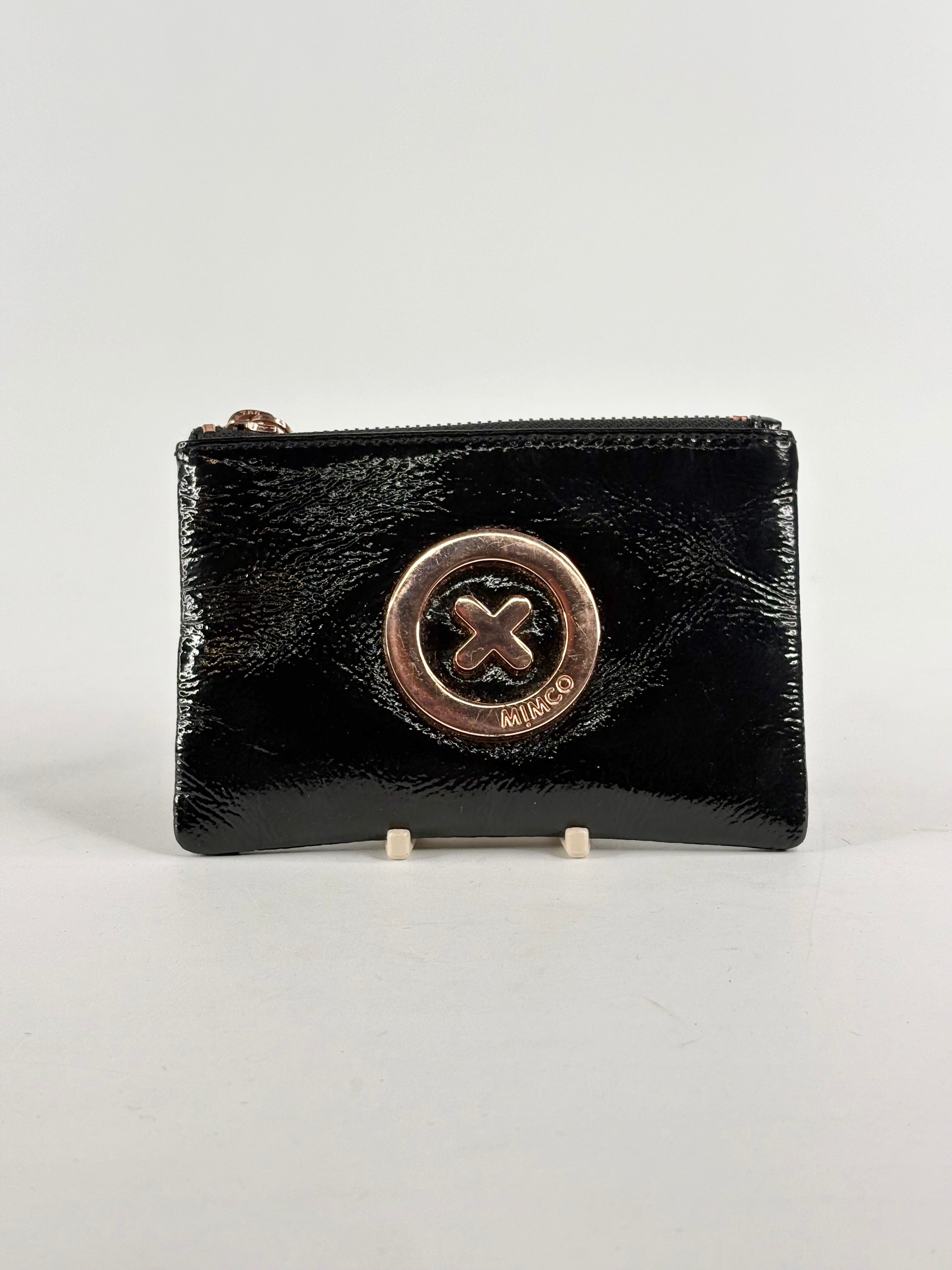 Mimco Patent Black Leather Coin Purse
