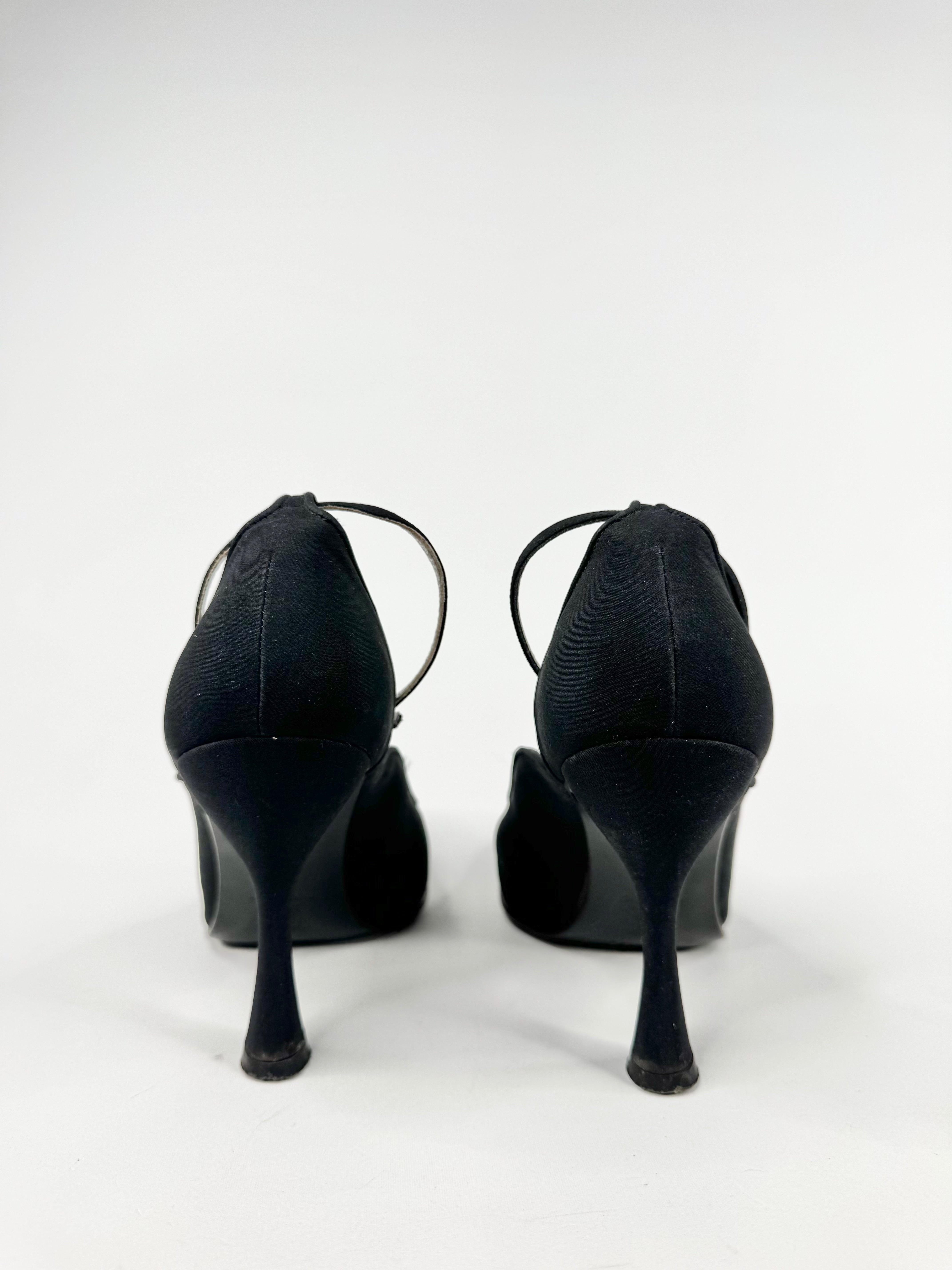 Vintage Dolce & Gabbana Rounded Toe Flared Heels - EU37