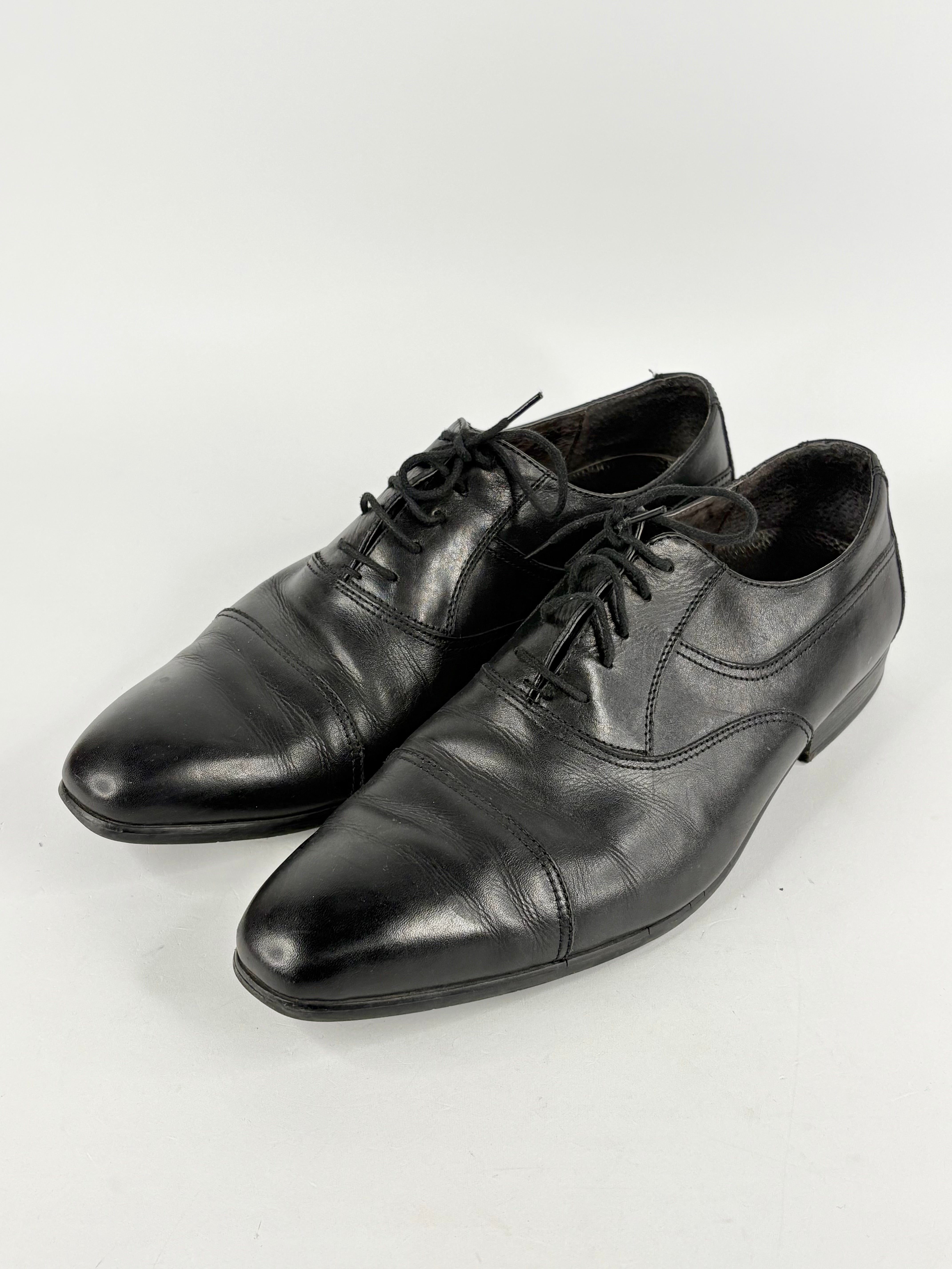 Peter Jackson Black Leather Derby Shoes - EU46