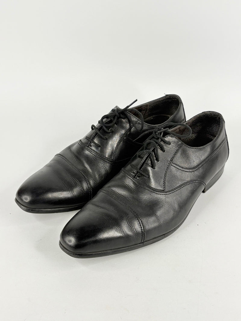 Peter Jackson Black Leather Derby Shoes - EU46