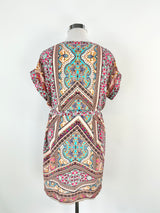 Kachel Multicolour Patterned Silk Tunic - AU12