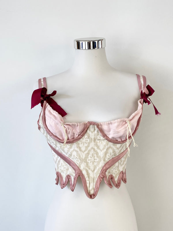 Homemade Brocade Bustier - S