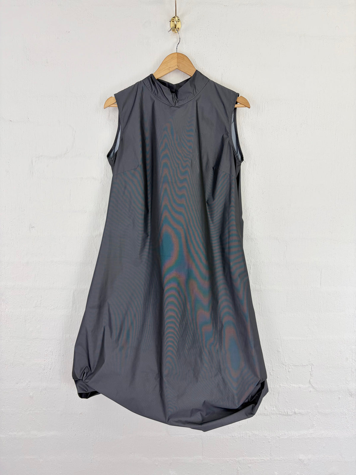 Handmade Charcoal Technical Bubble Dress - AU14