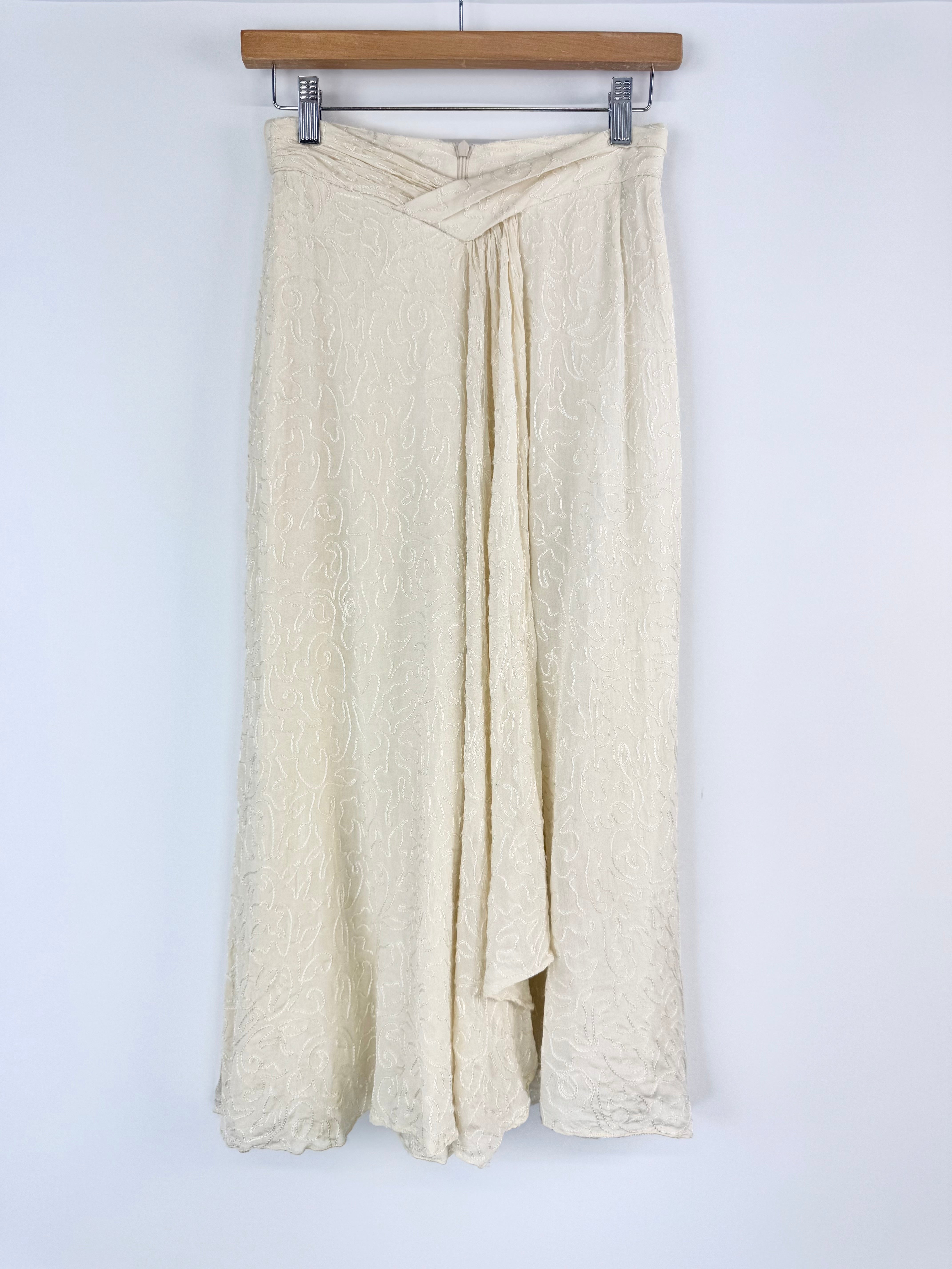 Carla Zampatti Vanilla Silk Culottes - AU8