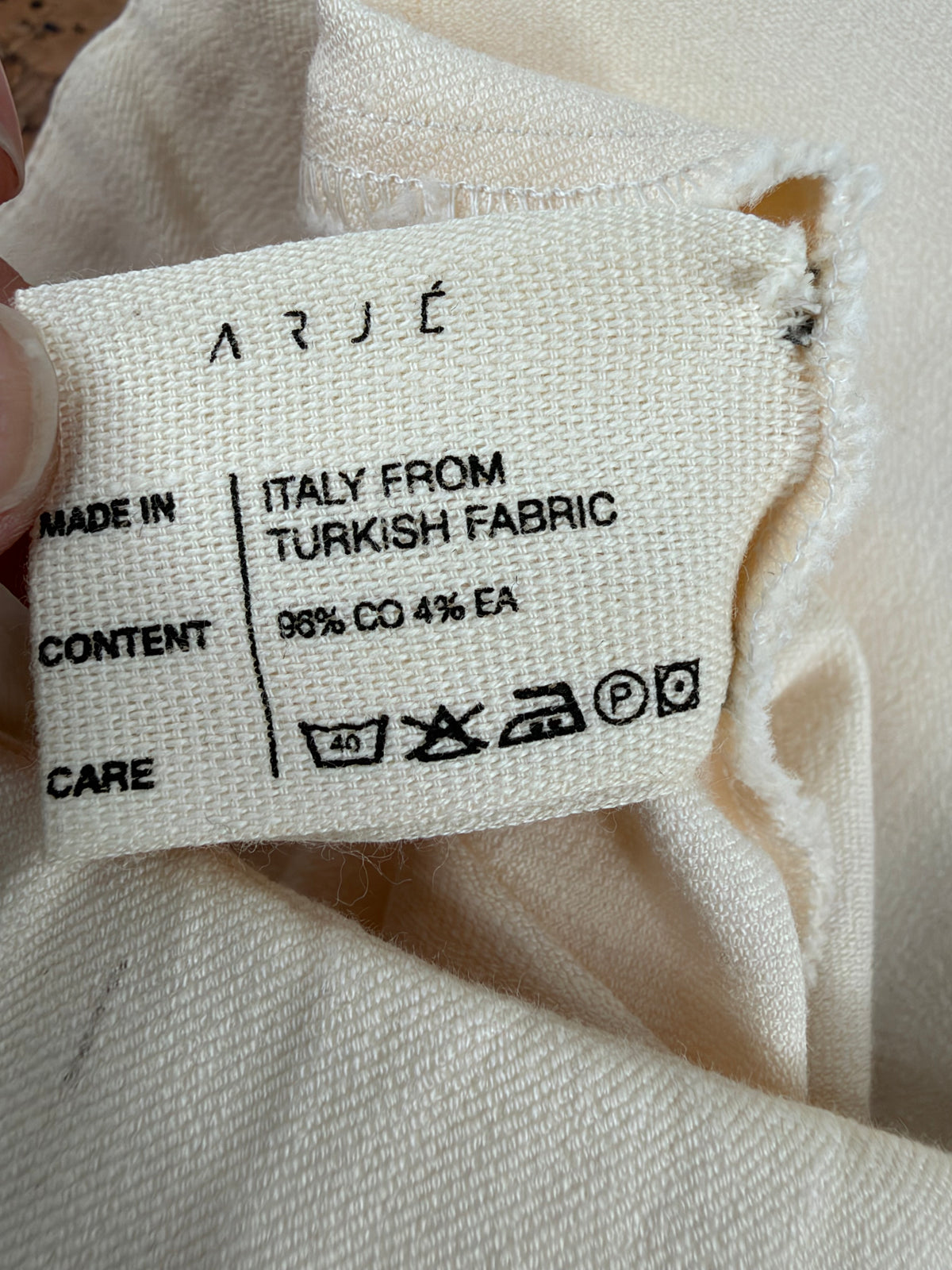 Arje Cream Slacks - AU10