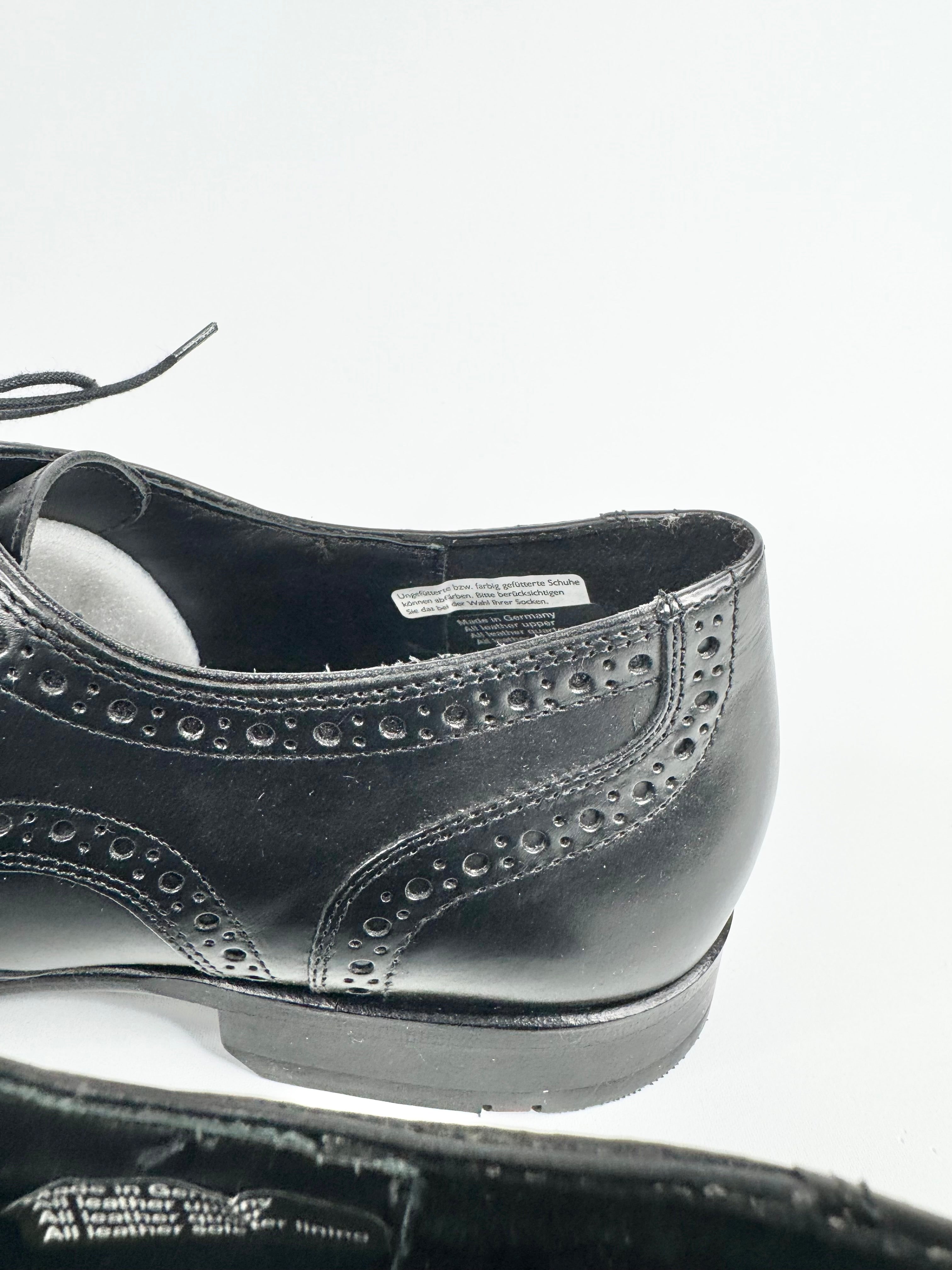 Lloyd Germany Black Brogue 'Jackson' Lace Up Shoes - EU44