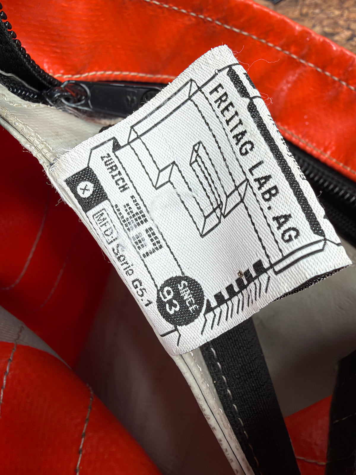 Freitag Orange 'Bob' Shoulder Bag
