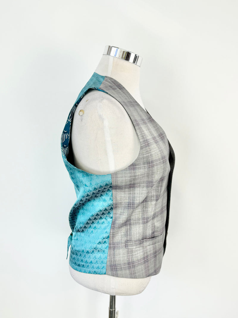 Ted Baker Grey Wool Waistcoat - 40R
