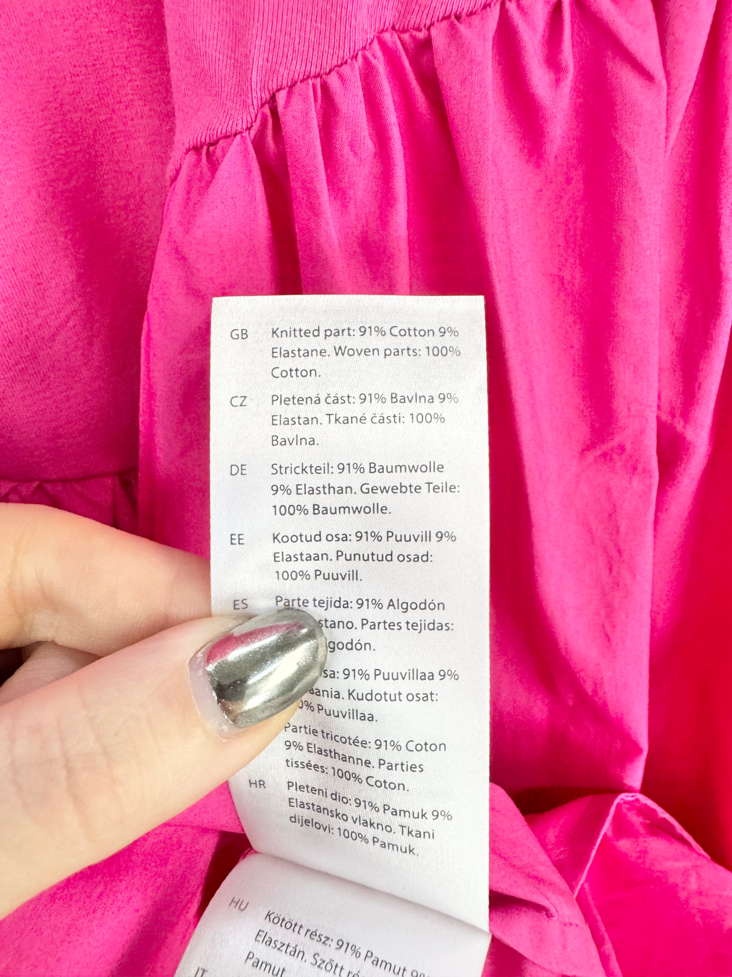 Cos Magenta Pink Asymmetrical Dress - AU10/12