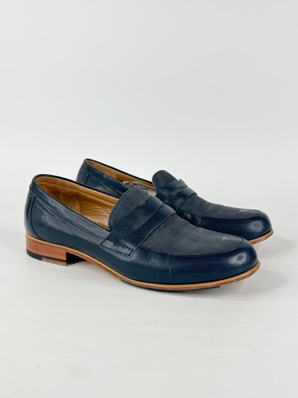 Zizi by Florsheim 'Melita' Navy Blue Leather Loafers - EU37
