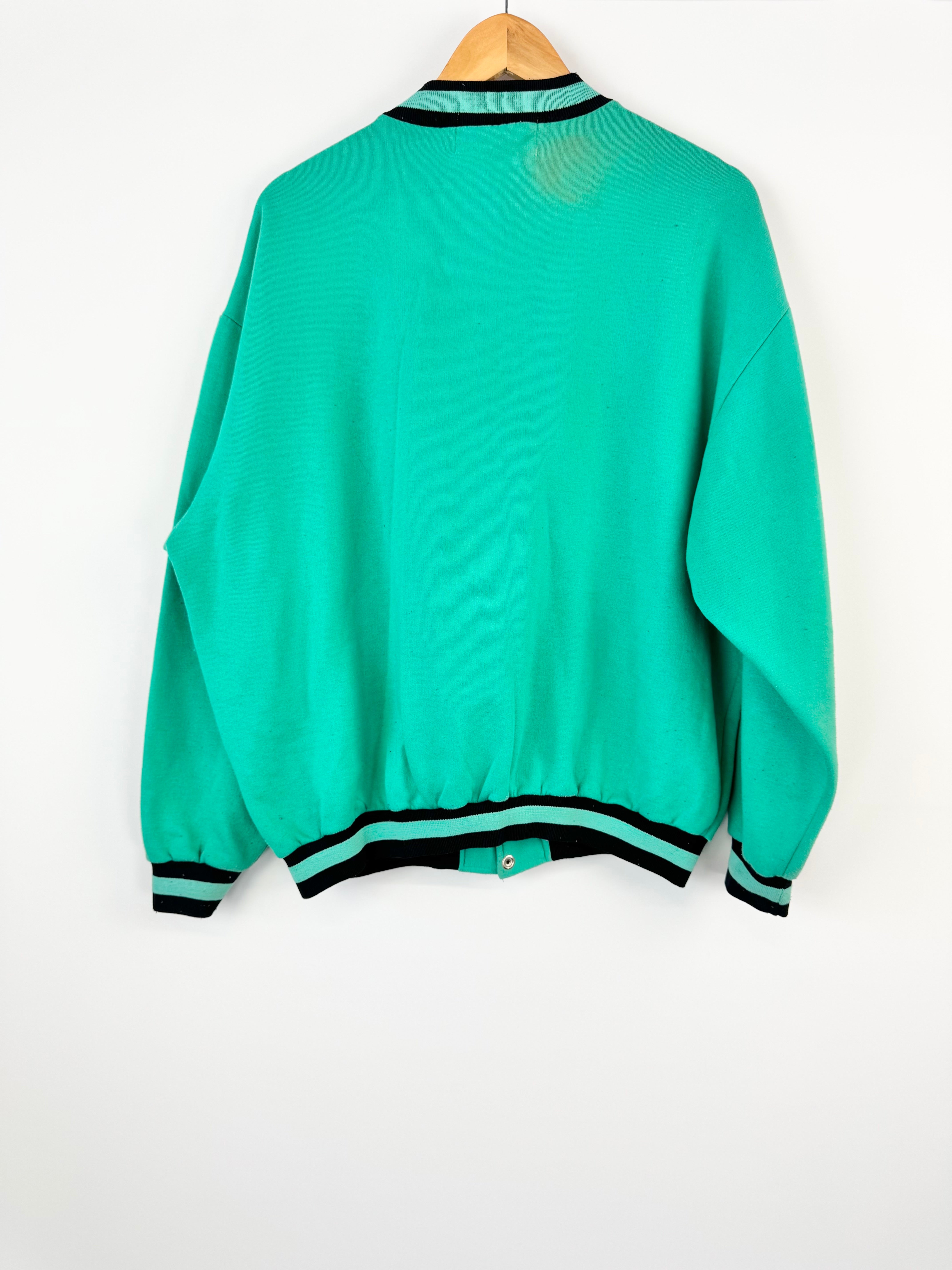 Vintage Golden Breed Teal Sports Jumper - L
