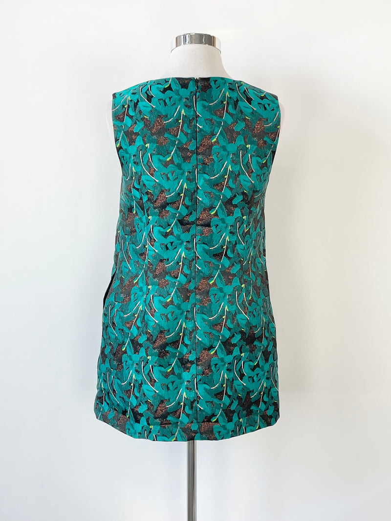 Gorman x Rebekah Callaghan Turquoise Floral Embroidered Dress - AU12