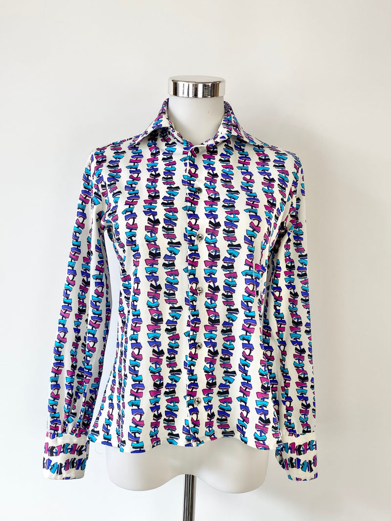 Vintage 70s Emilio Pucci Patterned Shirt - AU8