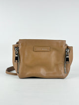 Status Anxiety Mocha 'The Ascendants' Grained Leather Crossbody Bag