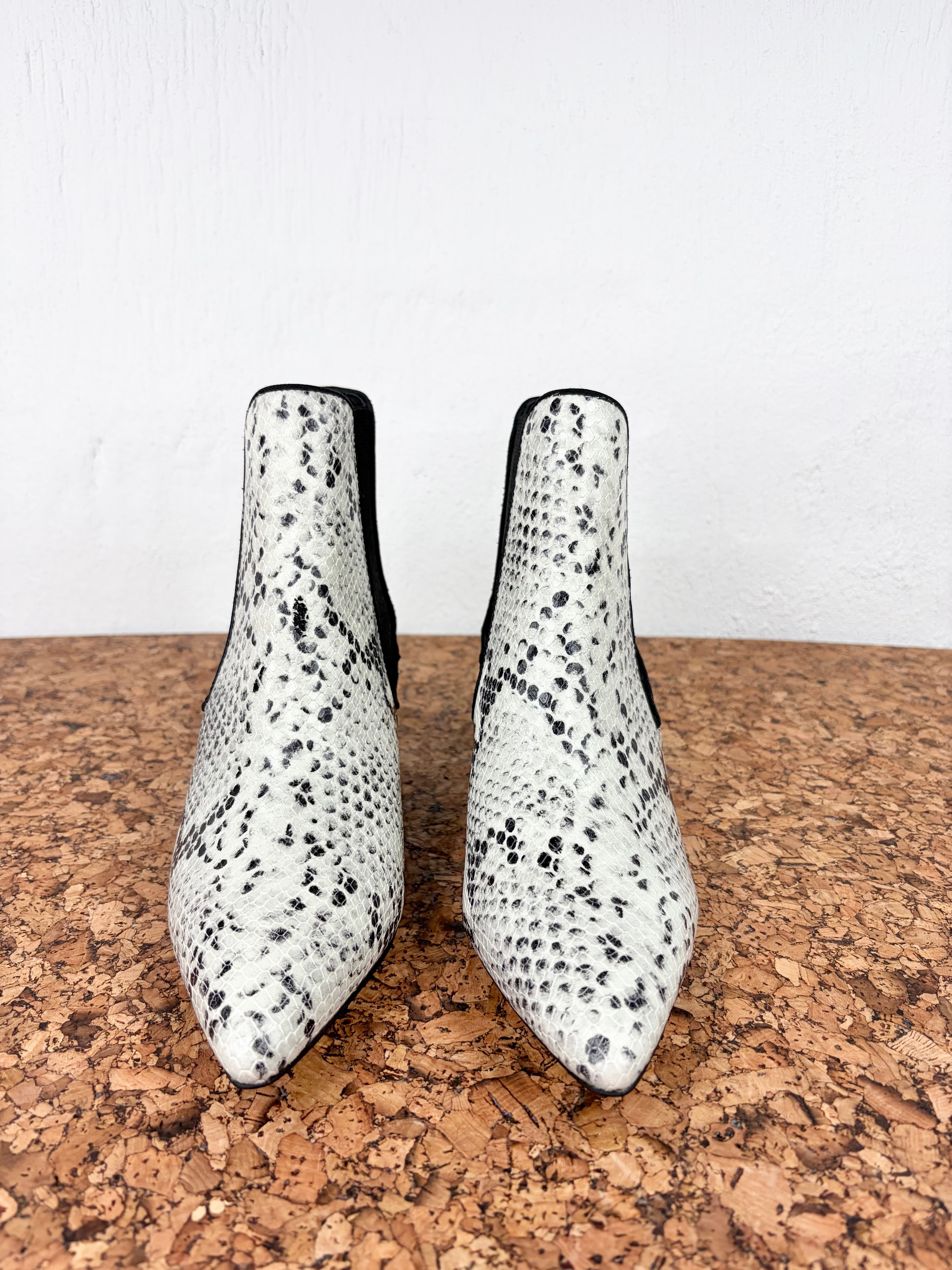 Sol Sana Faux Snake Western Ankle Boot - EU39