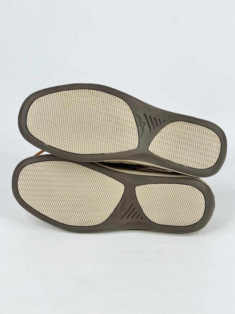 R.M. Williams Taupe Suede Boat-Style Moccasins - EU43