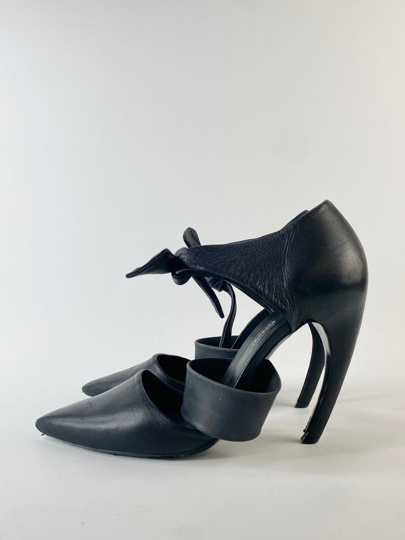 Proenza Schouler Black Curved Heel Pumps - EU41