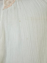 Vintage M. J. Turnball Sheer White Silk Tie Top - AU8