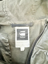 G-Star Raw Crocodile Green 'Legion' Linen Parka - XS