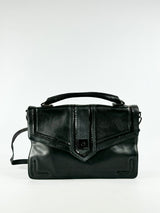 Mimco Black Grained Satchel