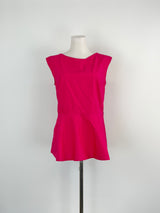 Sofie D'Hoore Raspberry 'Benedict' Peplum Top - AU10